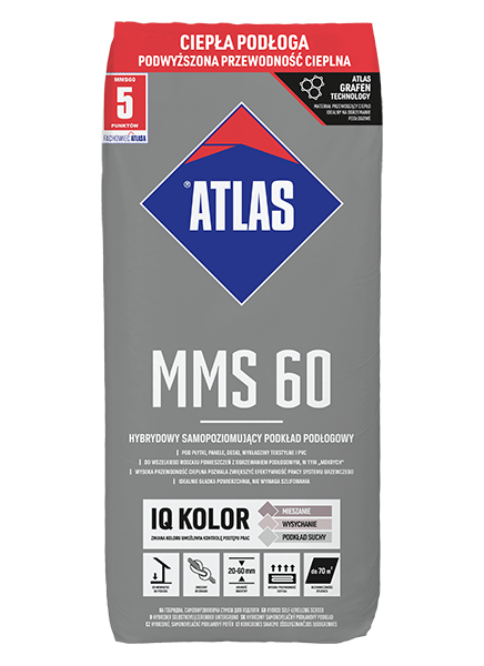 ATLAS MMS 60 – Hybrider, selbstnivellierender Unterboden | 25 kg