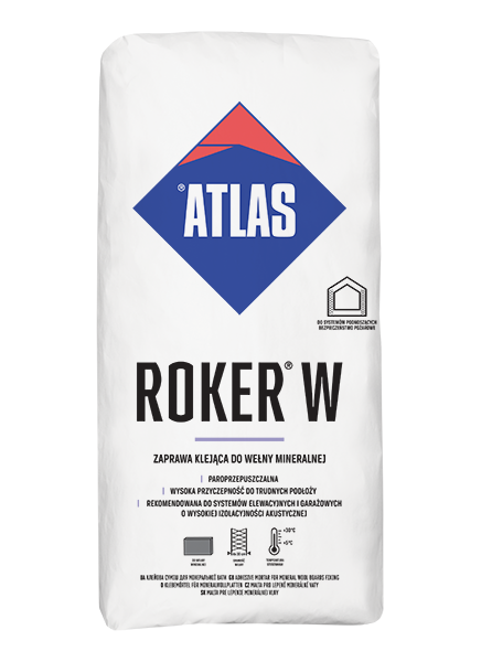 ATLAS ROKER W – Klebemörtel für Wärmedämmungssysteme mit Mineralwolle | 25 kg
