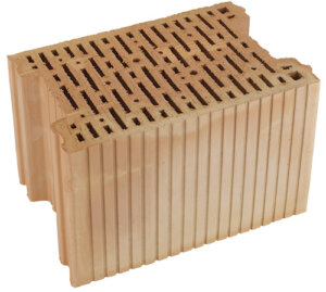 HELUZ AKU 25 MK, P15 – Schallschutz-Ziegel für tragendes Mauerwerk, 375 x 250 x 238 mm