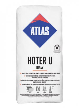 ATLAS HOTER U WEISS – Weißer 2-in-1 WDVS-Klebe- und Armierungsmörtel für EPS/XPS