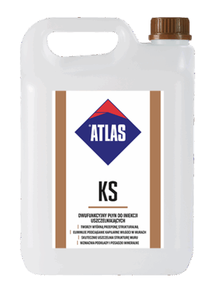 ATLAS KS – Injektionsflüssigkeit gegen kapillar aufsteigende Feuchtigkeit | 30 kg