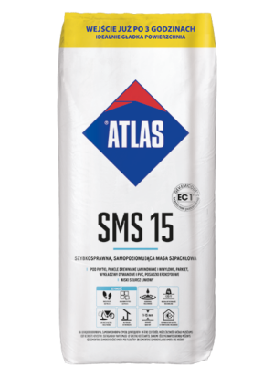 ATLAS SMS 15 – Schnell erhärtende selbstnivellierende Spachtelmasse 1–15 mm | 25 kg