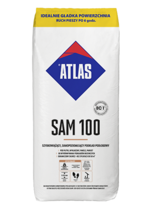 ATLAS SAM 100 – Selbstnivellierender Fußbodenuntergrund | 25 kg
