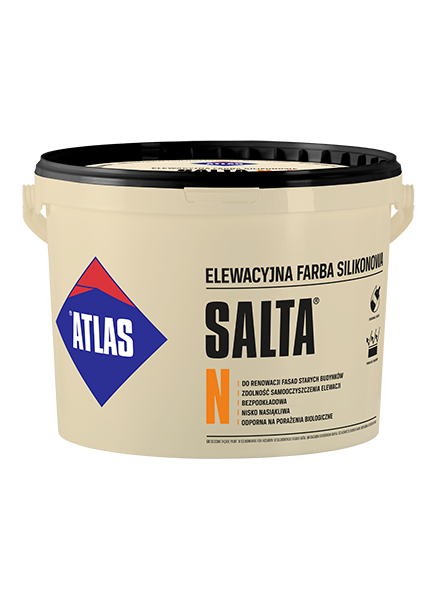 ATLAS SALTA N – Diffusionsoffene Silikon-Fassadenfarbe | Farbgruppe II | 10 l