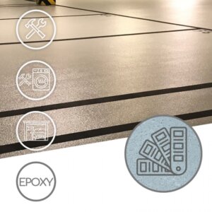 TECHNIArt rutschhemmendes Epoxid-Bodensystem mit Quarzsand für Garagen, Hallen und Tiefgaragen
