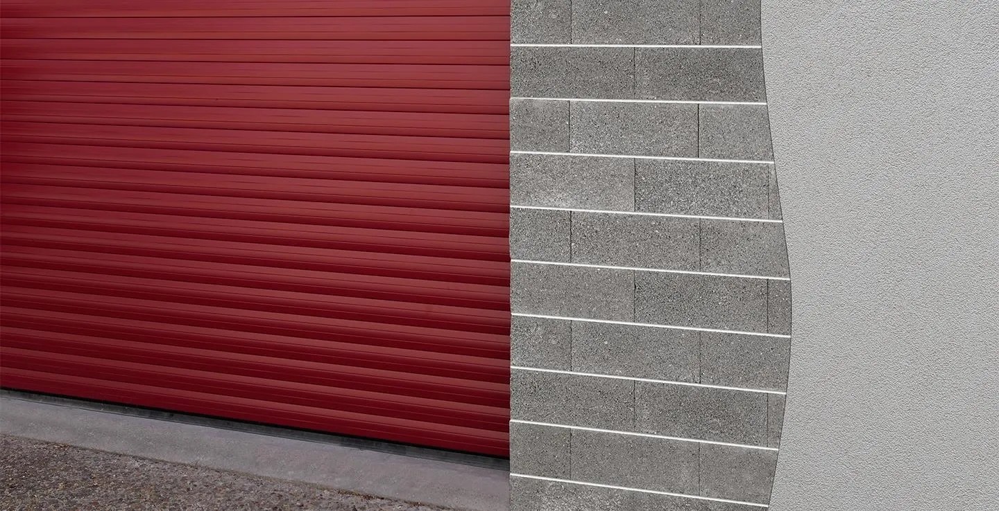 Mauer aus DITON Vivero Betonsteinen in Naturgrau