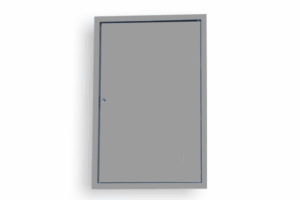 KB-BLOK Edelstahl-Revisionsklappe 405 × 605 mm – geschlossen für Elektro-/Versorgungszähler