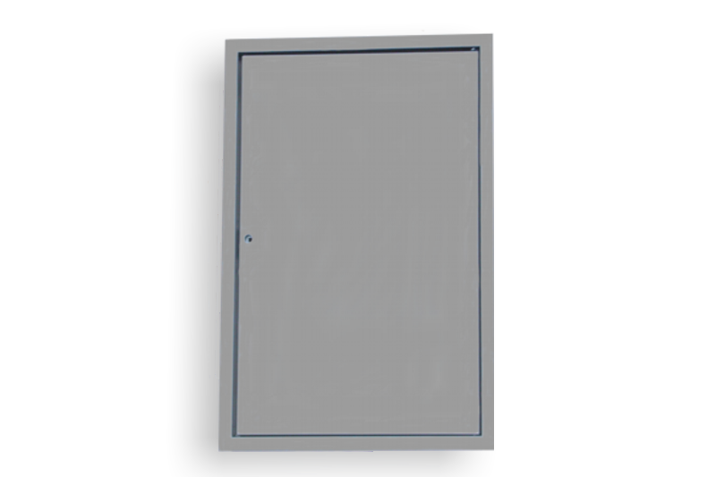 KB-BLOK Edelstahl-Revisionsklappe 405 × 605 mm – geschlossen für Elektro-/Versorgungszähler