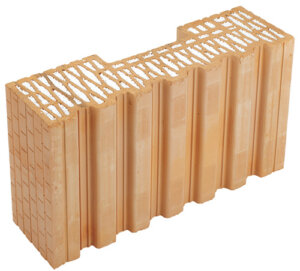 HELUZ FAMILY 44-K-1/2 2in1 Plan – Wärmedämmender Mauerziegel für Außenwände, 125 x 440 x 249 mm