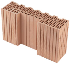 HELUZ FAMILY 44-K-1/2 Plan – Wärmedämmender Mauerziegel für Außenwände, 125 x 440 x 249 mm