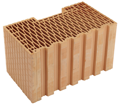HELUZ FAMILY 44-K Plan – Wärmedämmender Mauerziegel für Außenwände, 247 x 440 x 249 mm