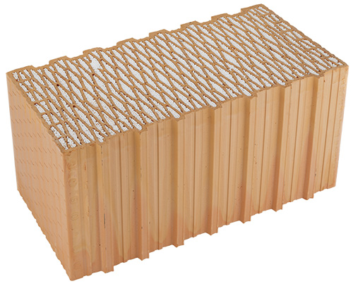 HELUZ FAMILY 50 2in1 Plan – Wärmedämmender Mauerziegel für Außenwände, 247 x 500 x 249 mm