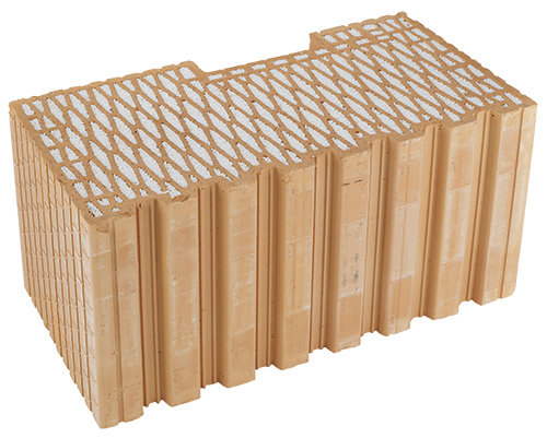 HELUZ FAMILY 50-K 2in1 Plan – Wärmedämmender Mauerziegel für Außenwände, 247 x 500 x 249 mm
