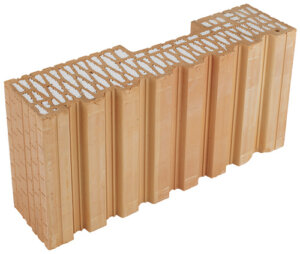 HELUZ FAMILY 50-K-1/2 2in1 Plan – Wärmedämmender Mauerziegel für Außenwände, 125 x 500 x 249 mm