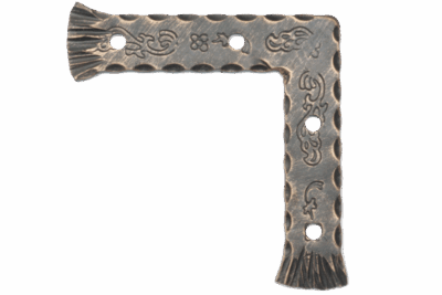 KB-BLOK Pergolabeschlag L 200 – kunstgeschmiedeter Winkelverbinder für Pergolen | 200 × 200 mm | Schmiedeschwarz