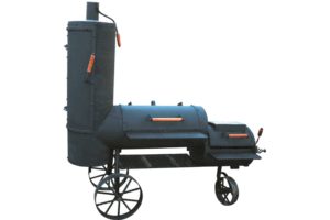 KB-BLOK Lokomotiva – kombinierter Räucherofen und Grill aus 6-mm-Kesselblech