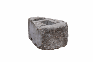 KB-BLOK GEOSTONE miniBENT 1/4 GRIND – gespaltener Viertel-Stützmauerstein mit plastischer GRIND-Sichtseite