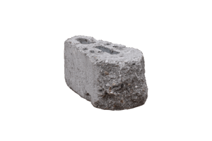 KB-BLOK GEOSTONE miniBENT 1/6 GRIND – gespaltener Sechstel-Stützmauerstein mit plastischer GRIND-Sichtseite