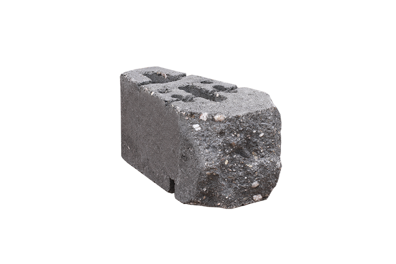 KB-BLOK GEOSTONE miniBENT 1/6 – gespaltener Sechstel-Stützmauerstein mit plastischer Sichtseite