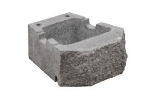 KB-BLOK GEOSTONE miniSHELF – gespaltener Pflanz- und Stützmauerstein für begrünbare Mauersysteme