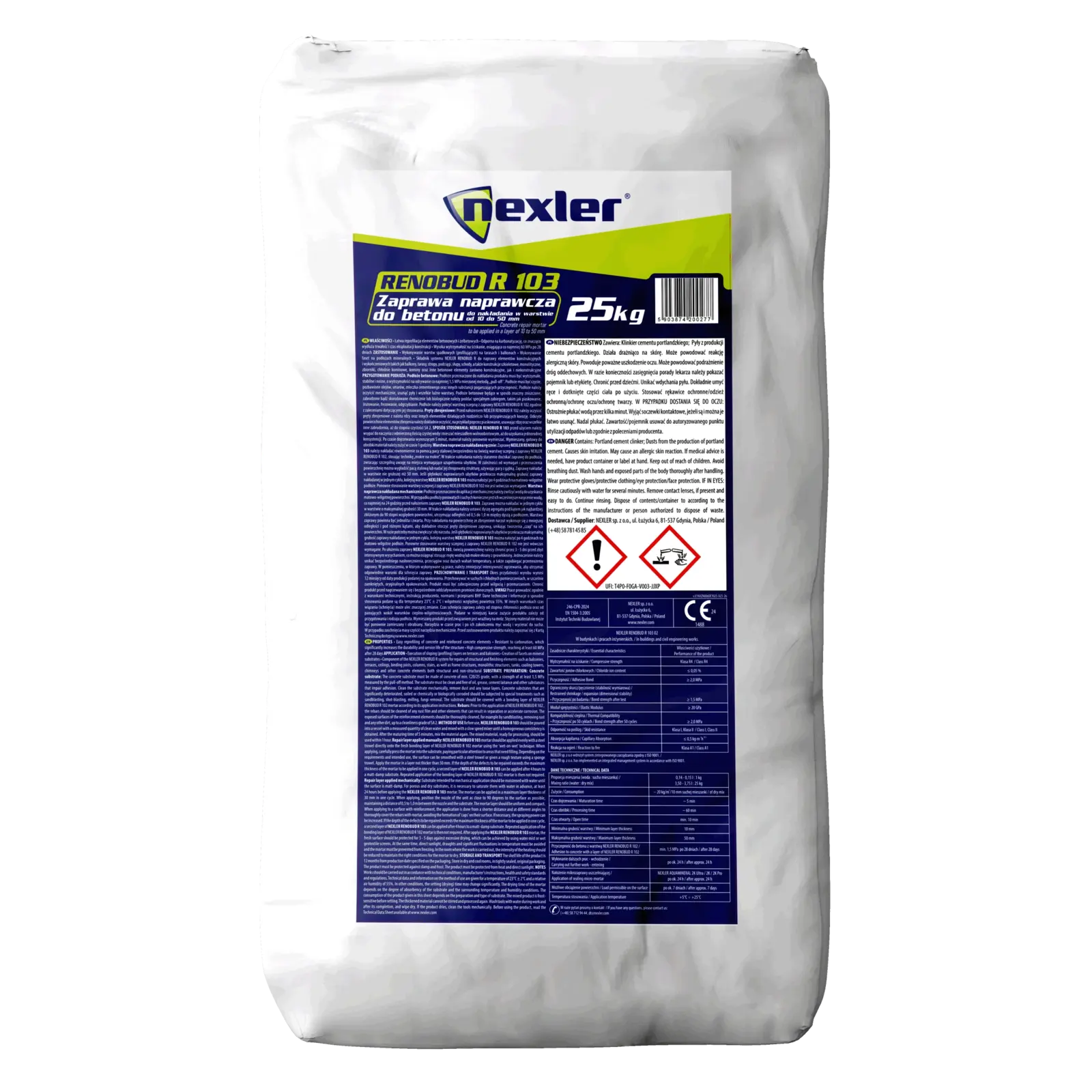 NEXLER RENOBUD R 103 – Betonreparaturmörtel – 25 kg