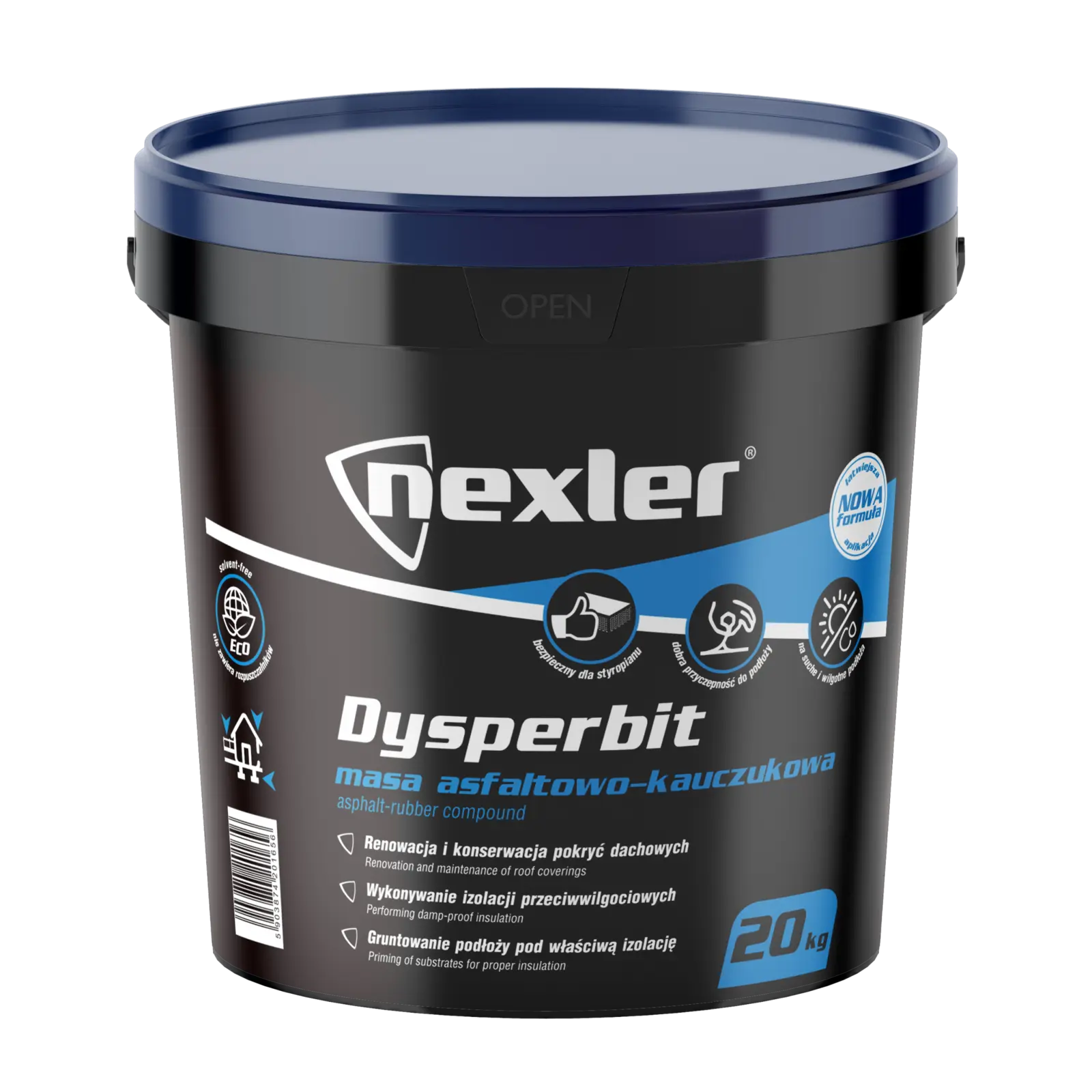 NEXLER Dysperbit – Asphalt-Kautschuk-Emulsion für Dach und Fundament