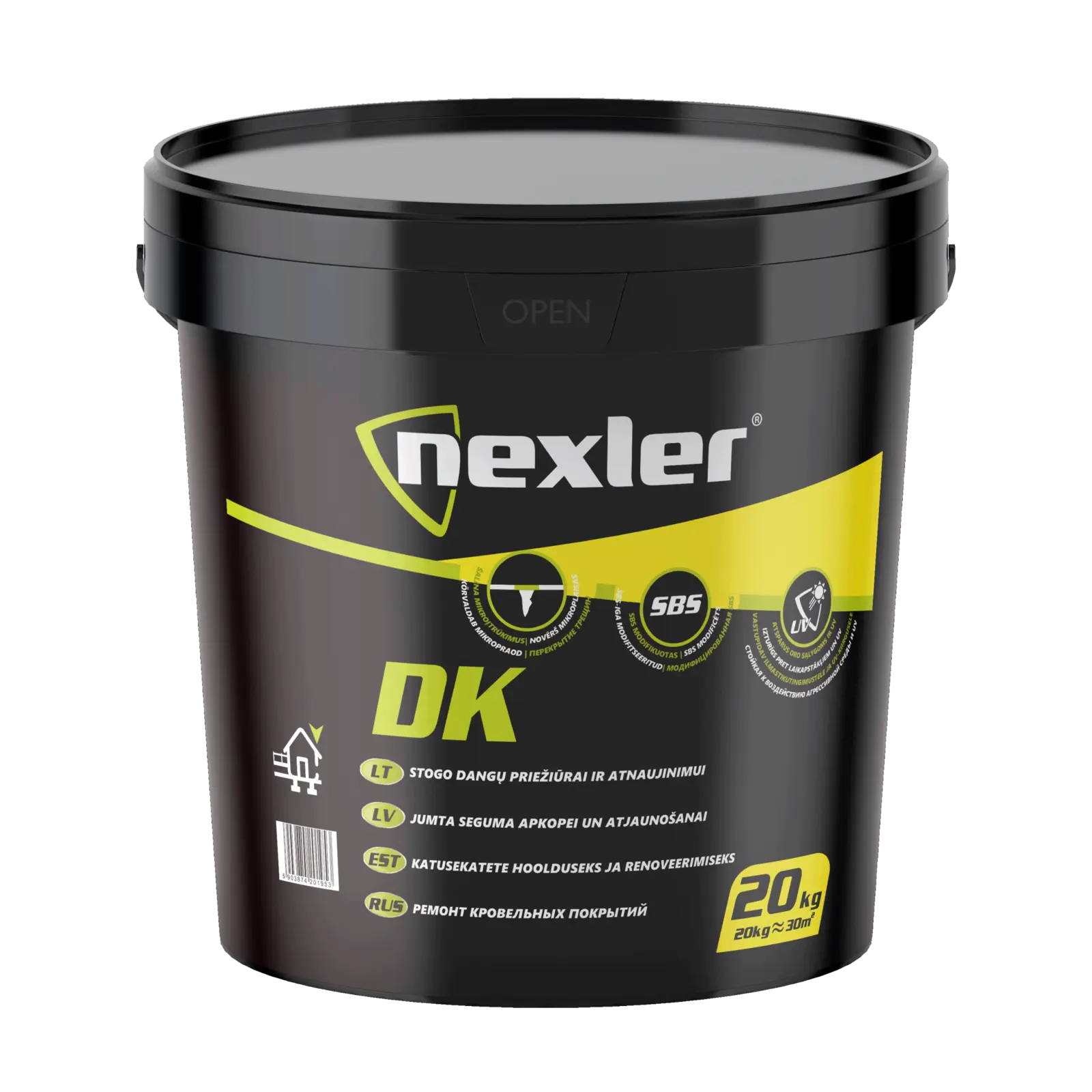 NEXLER DK – UV-beständige Bitumen-Dachbeschichtung