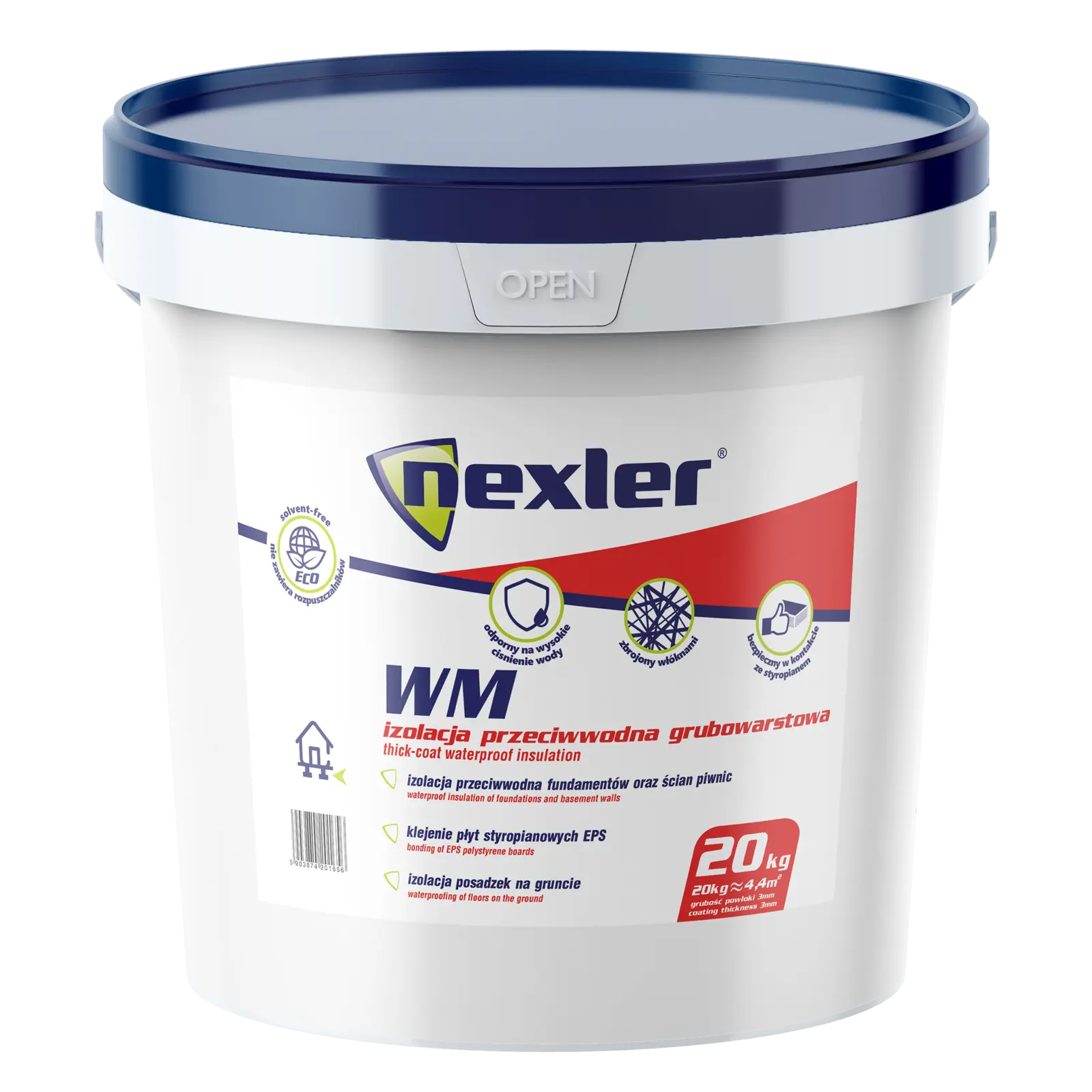 NEXLER WM – wasserbasierte Bauwerksabdichtung
