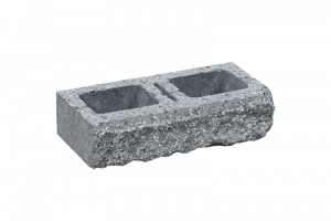 KB-BLOK KB 1-21 B90 RUSTIK – einseitig gespaltener teilbarer Rustik-Beton-Mauerstein in 90 mm Höhe für Mauer-, Zaun- und Pfeilerbau