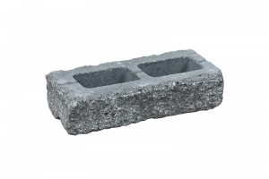 KB-BLOK KB 11-21 B90 RUSTIK – dreiseitig gespaltener teilbarer Rustik-Beton-Endstein in 90 mm Höhe