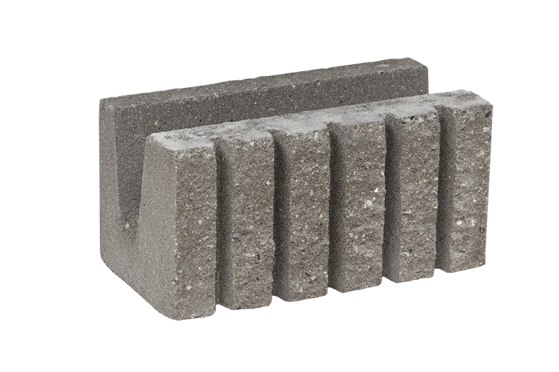 KB-BLOK KB 101-21 E – gespaltener Beton-Ringstein mit Profil E für 200-mm-Mauerwerk