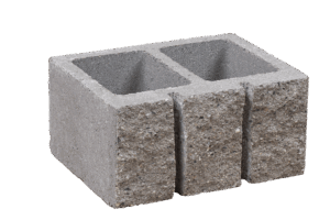 KB-BLOK KB 1-31 D – einseitig gespaltener teilbarer Beton-Mauerstein mit Profil D